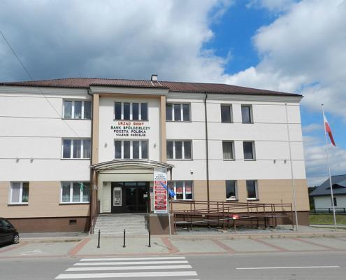 Zdjęcie: Budynek Urzędu Gminy, Banku Spółdzielczego, Poczty Polskiej